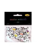 Zabawki kreatywne - Guziki ozdobne Krowa 27x21mm 15szt - miniaturka - grafika 1