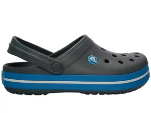 Crocs, Klapki, Crocband Charcoal/Ocean, rozmiar 39 1/2 - Klapki i japonki damskie - miniaturka - grafika 1