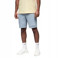 Spodenki męskie - Męskie krótkie spodenki dresowe jasnoniebieskie szorty OM-SRSK-0138 V1 L - miniaturka - grafika 1