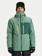 Kurtki narciarskie - Quiksilver Kurtka snowboardowa Sycamore Solid 20K EQYTJ03502 Zielony Modern Fit - miniaturka - grafika 1