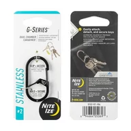 Sprzęt wspinaczkowy - Nite Ize - G-Series Dual Chamber Carabiner #2 - Black - GS2-01-R6 - miniaturka - grafika 1