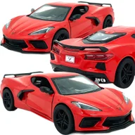 Samochody i pojazdy dla dzieci - AUTO METALOWE SAMOCHÓD MODEL 2021 CORVETTE 1:36 ZABAWKA DLA DZIECI  Z NAPĘDEM - miniaturka - grafika 1