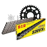 Części motocyklowe - Zestaw łańcuchów DID stal 520VX3 / 110 zapięcie na klips do Honda NSR R 125 ccm rok prod. 1998 - miniaturka - grafika 1