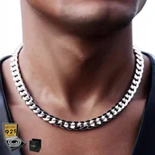 Naszyjniki męskie - ŁAŃCUSZEK Srebrny Męski Łańcuch Pancerka SREBRO 925 Naszyjnik 5mm + GRATIS - inna (Inny) - miniaturka - grafika 1
