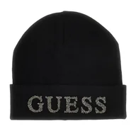 Czapki damskie - Damska Czapka zimowa GUESS BEANIE AW5398POL01-BLA – Czarny - miniaturka - grafika 1