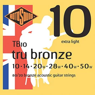 Rotosound Roto TB10 6 strun akust [10-50] owijka brąz - Inne akcesoria muzyczne - miniaturka - grafika 1