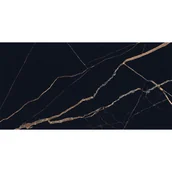 Płytki ceramiczne - Mexen Fossil Black gres szkliwiony rekt. G1, płytka podłogowo-ścienna 120 x 60 cm, wysoki połysk - TL213-120-060-00 - miniaturka - grafika 1