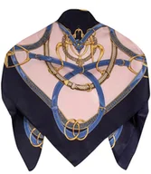 Apaszki i szaliki damskie - Chusta delikatna elegancka apaszka print - miniaturka - grafika 1