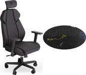 Fotele gamingowe - Fotel Endorfy Fotel Endorfy Meta BK czarny EY8A005 + Floor Pad FP110C - miniaturka - grafika 1