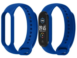 Pasek gumowy soft Alogy do Xiaomi Mi Band 5 Granatowy + 5x Folia Alogy - Akcesoria do smartwatchy - miniaturka - grafika 2