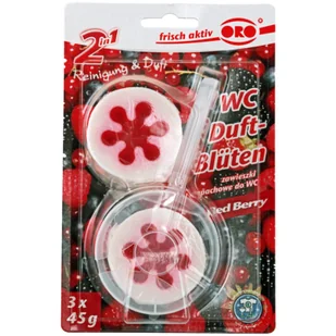 Krążki zapachowe do WC "RED BERRY" 3x45 g ORO - Środki do WC - miniaturka - grafika 1