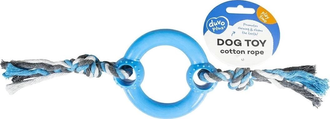 DUVO+ ZABAWKA RING GUMOWY + SZNURY 30cm 4705064