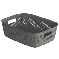 Pudła i pojemniki do przechowywania - Pojemnik Openstore 10 l 39 x 13 x 29 cm szary Spaceo - miniaturka - grafika 1