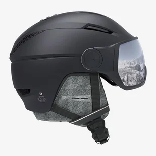 Salomon, Kask z wizjerem, Icon² Visor , czarny, rozmiar S - Kaski narciarskie - miniaturka - grafika 1