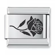 Charmsy - Murrano ITALIAN CHARMS Symbole Roślinne Róża IH-222 - miniaturka - grafika 1