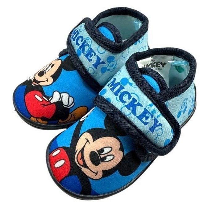 DISNEY DZIECIĘCE KAPCIE Z MYSZKĄ MIKI NA RZEPY NIEBIESKIE 22 J8A