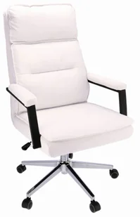 Fotel biurowy, krzesło biurowe Białe krzesło obrotowe do biurka M2-C88 - Fotele i krzesła biurowe - miniaturka - grafika 1