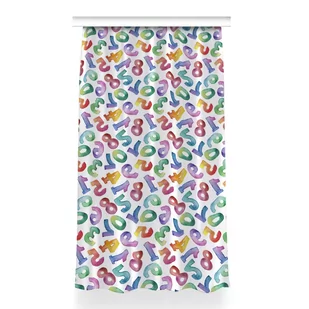 Gotowa zasłona na kółka Kolorowe literki 150x260, Fabricsy - Zasłony - miniaturka - grafika 1