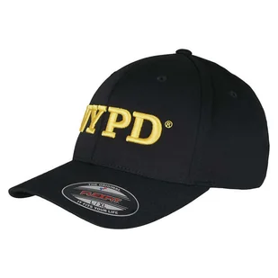 Czapka z Daszkiem Brandit NYPD Flexfit Czarna - Odzież trekkingowa męska - miniaturka - grafika 1