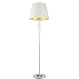 Lumina Deco MURANEO lampa stojąca ze szklaną dekoracją na podstawie srebrna - Lampy stojące - miniaturka - grafika 1
