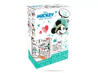 Szklanki - Invictus1928, Zestaw Disney Mickey szklany zielony butelka + 2 szklanki 280 ml - miniaturka - grafika 1