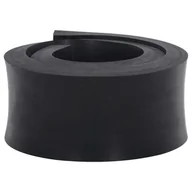 Zamiatarki - vidaXL Gumowa krawędź do pługa śnieżnego czarna 80x10x2 cm - miniaturka - grafika 1