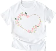 Koszulki i topy damskie - koszulka damska z nadrukiem serca - miniaturka - grafika 1