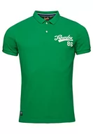 Bluzy męskie - Superdry Polo Haft Bluza męska, Botaniczny zielony, M - miniaturka - grafika 1