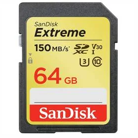 Karta pamięci SanDisk SDXC Extreme Plus 64GB UHS-I U3 (150R/60W) (SDSDXW6-064G-GNCIN) - Karty pamięci - miniaturka - grafika 1