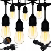 Girlandy - Girlanda Świetlna Lampki Ogrodowe Zewnętrzne 10M Energooszczędne Led IP65 - miniaturka - grafika 1