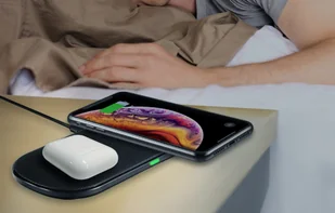 Podwójna szybka ładowarka bezprzewodowa Choetech T535 (biała) - Ładowarki do telefonów - miniaturka - grafika 9