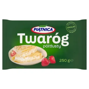 Piątnica Twaróg półtłusty 250 g - Sery - miniaturka - grafika 1