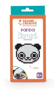 Graine Creative Graine Creative Naklejka Diamentowa Mozaika Panda GC-750218 - Zabawki kreatywne - miniaturka - grafika 1