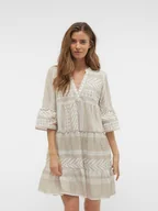 Sukienki - Vero Moda Sukienka w kolorze biało-beżowym - miniaturka - grafika 1