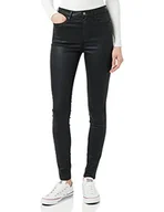 Spodnie damskie - Tommy Hilfiger Damskie spodnie jeansowe Harlemu Skinny HW A CTD BLK, powlekane kolor czarny, 2836 - miniaturka - grafika 1