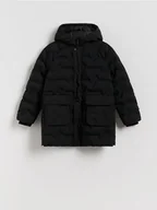 Kurtki i płaszcze dla chłopców - Reserved - Pikowana kurtka z ociepleniem - czarny - miniaturka - grafika 1