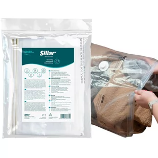 Sillar worek próźniowy na ubrania na odzież 60x80 1 sztuka - Pokrowce na ubrania - miniaturka - grafika 1