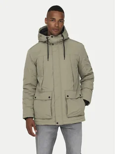 Only & Sons Parka Jayden 22022654 Beżowy Regular Fit - Kurtki męskie - miniaturka - grafika 1