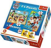 Puzzle - Trefl Puzzle 2w1 + memos Psi patrol na ratunek 90790 - miniaturka - grafika 1