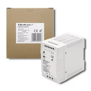 Qoltec Zasilacz Na Szynę Din 90W 12V 7.5A Biały Slim - Pozostałe akcesoria sieciowe - miniaturka - grafika 1