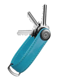 Skórzane etui na klucze Orbitkey Key Organiser Crazy Horse - teal - Etui na klucze - miniaturka - grafika 1