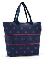 Torebki damskie - Reisenthel Shopper bag "E1" w kolorze granatowo-czerwonym - 50 x 26,5 x 16,5 cm - miniaturka - grafika 1