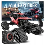 Zabawki zdalnie sterowane - Samochód Zdalnie Sterowany Terenowy 4x4 Auto Na Pilota Z KOŁAMI GĄSIENICAMI - miniaturka - grafika 1