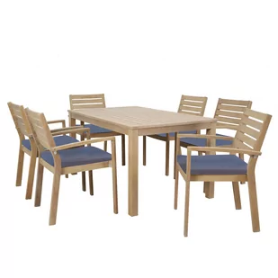 Zestaw mebli ogrodowych ze stołem Roxane drewno PATIO - Meble ogrodowe - miniaturka - grafika 1
