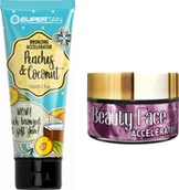 Balsamy i kremy do opalania - Supertan SuperTan Peaches Coconut Cream + Słoiczek Beauty Face - miniaturka - grafika 1