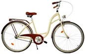 Rowery - Dallas Bike City 28 cali Kremowo-brązowy - miniaturka - grafika 1