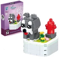 Klocki - Klocki Konstrukcyjne Zestaw Klocków Do Układania Diy Puzzle 3D Prezent Piesek Szary - miniaturka - grafika 1