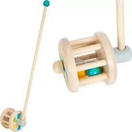 Zabawki sensoryczne - Pchacz z grzechotką chodzik drewniany Small Foot - miniaturka - grafika 1