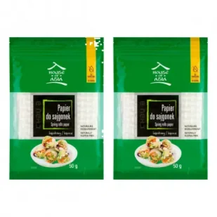 House of Asia Papier tapiokowy do sajgonek bez namaczania Zestaw 2 x 50 g - Dodatki do ciast w proszku - miniaturka - grafika 1