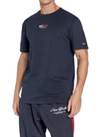 Koszulki męskie - Tommy Jeans Regular Fit T-shirt męski granatowy, Rozmiar XXL - miniaturka - grafika 1